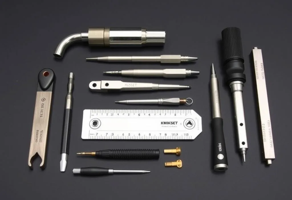 A photo of the Kwikset Lock Pick Set with its various tools