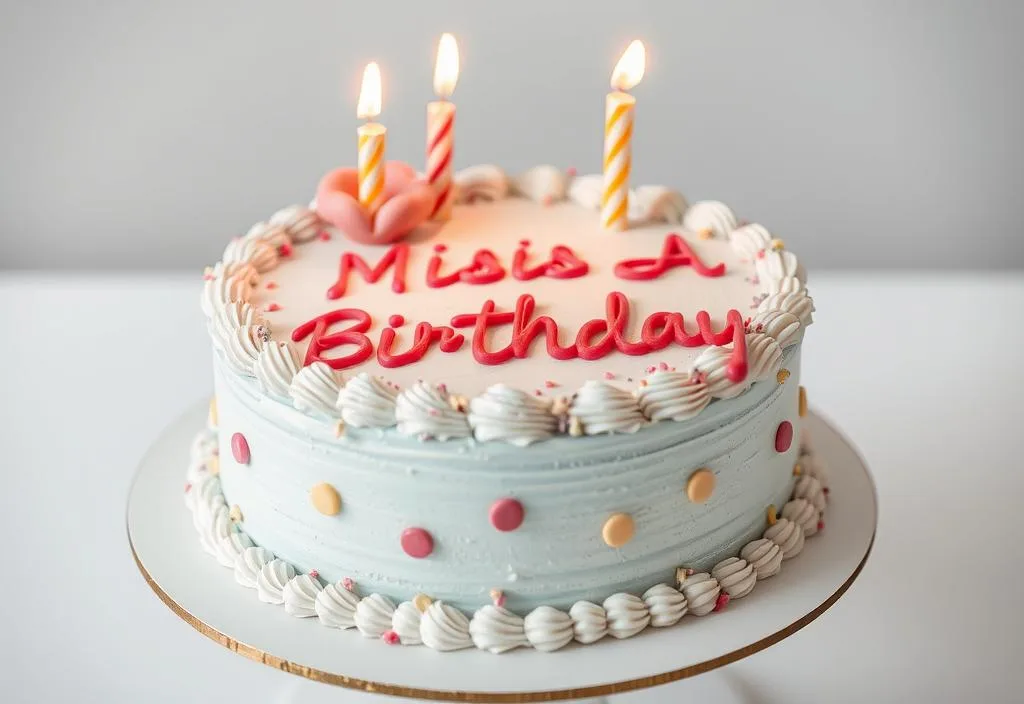 Miss A's birthday cake