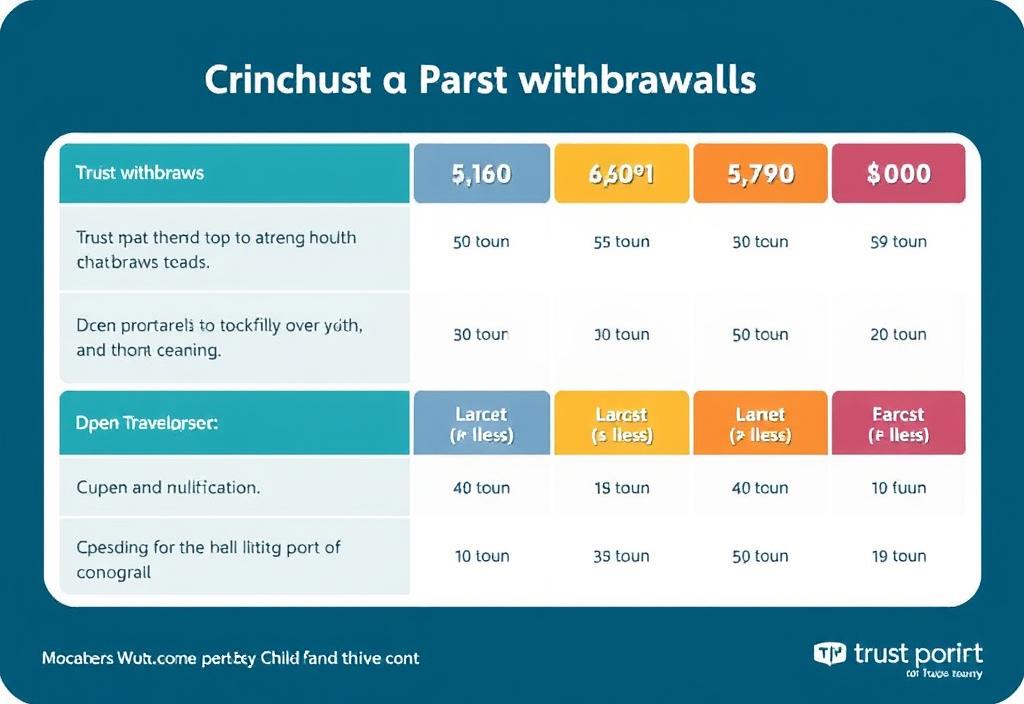 A child trust fund withdrawal chart