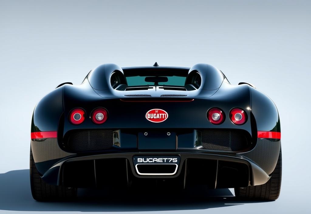 Bugatti La Voiture Noire from the Rear