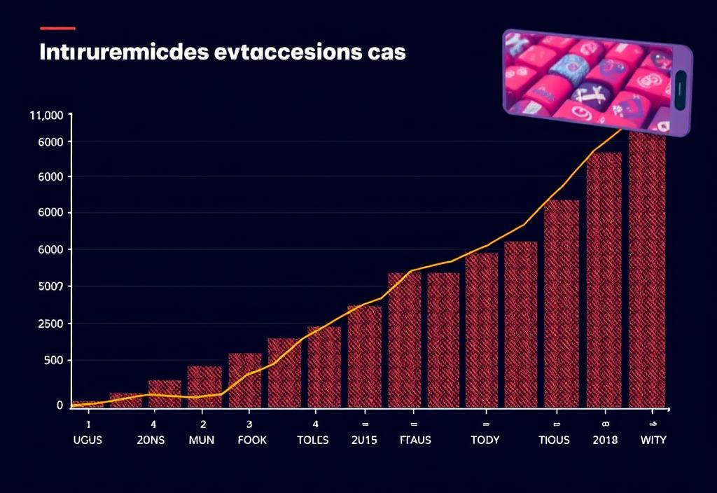 A graph showing the rise of new event formats and trends