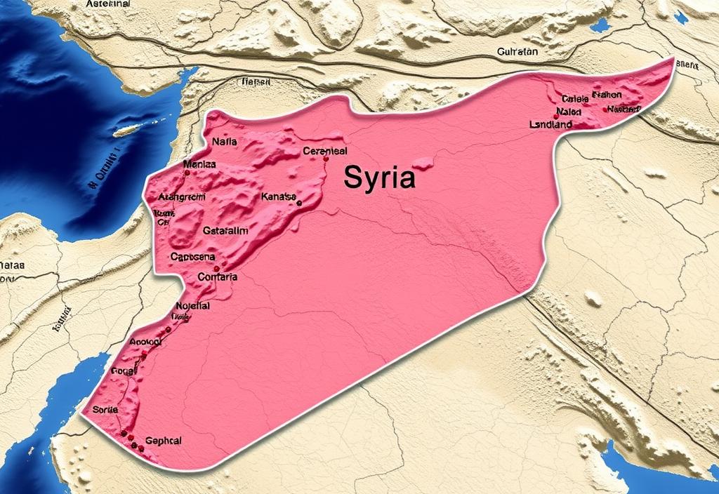 A map of Syria