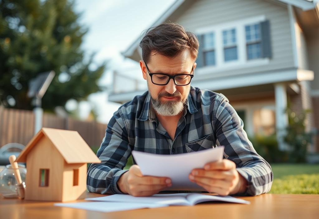 A homeowner looking at their increasing mortgage payment