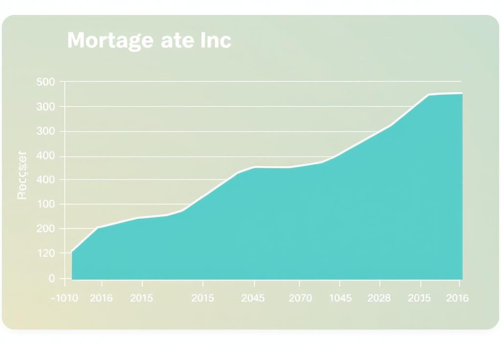 A graph showing a mortgage rate forecast