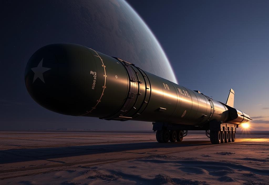 Image of the RS-28 Sarmat ICBM