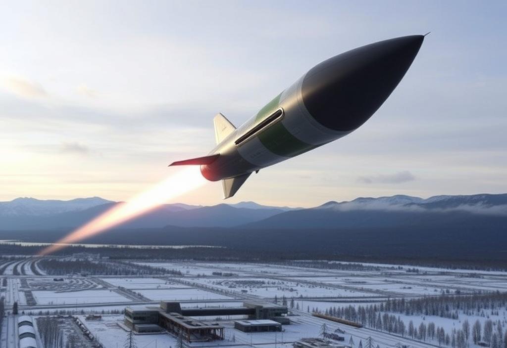 Image of the Avangard hypersonic missile