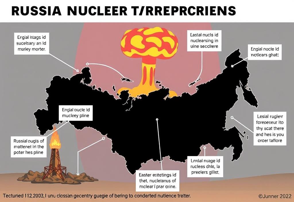 Graphic illustrating Russia's nuclear testing