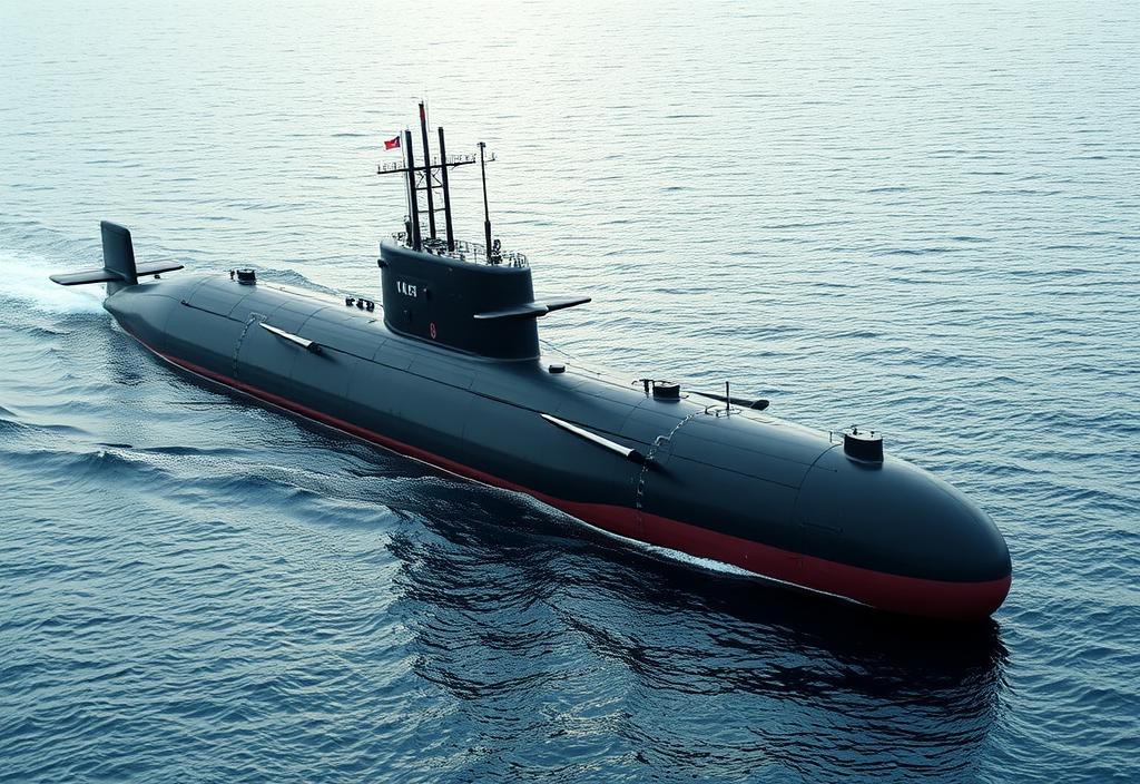 A nuclear submarine in the U.S. Navy