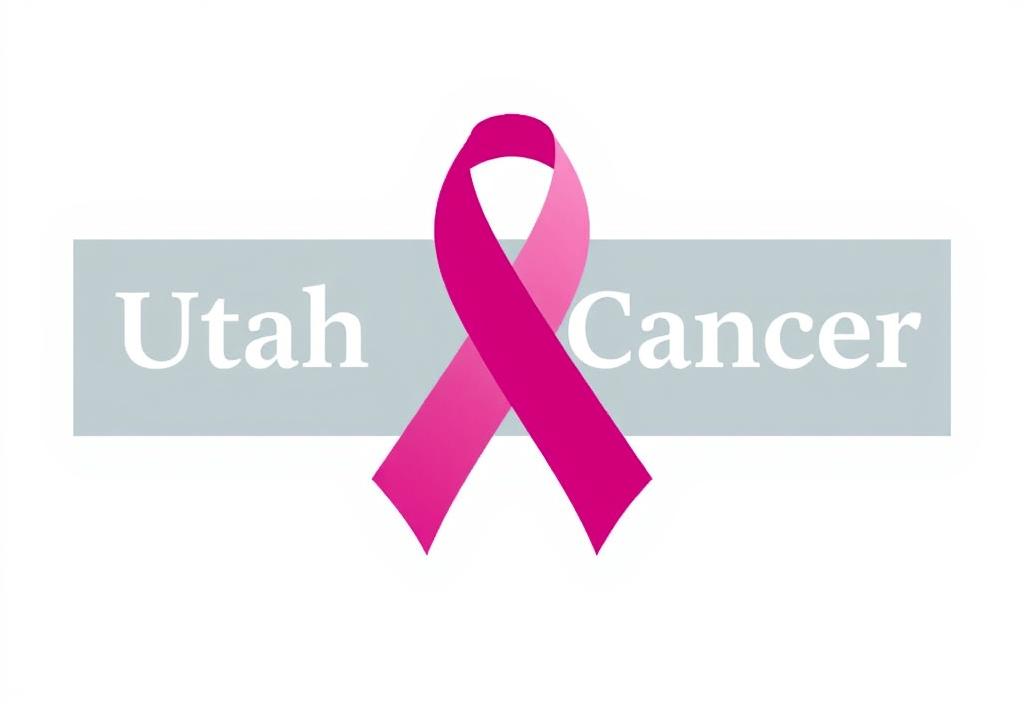 Utah Cancer Specialists logo with a cancer awareness ribbon