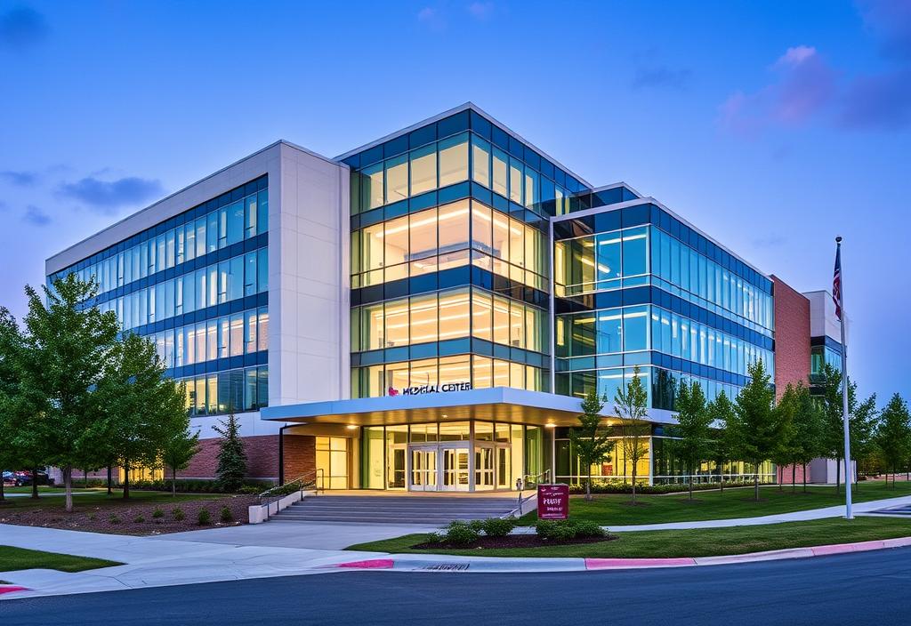 Intermountain Medical Center building with a modern design