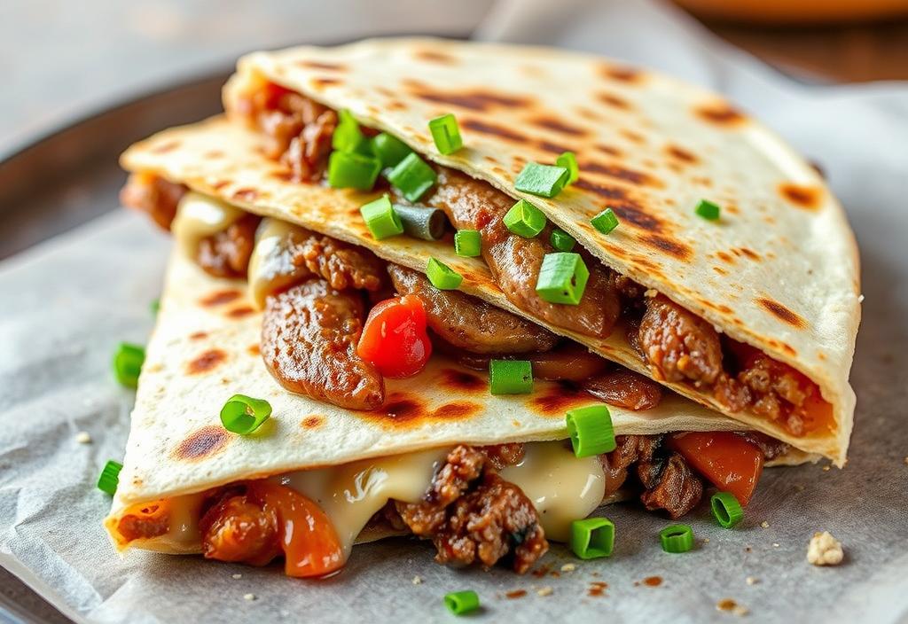 A Chipotle quesadilla with steak and cheese