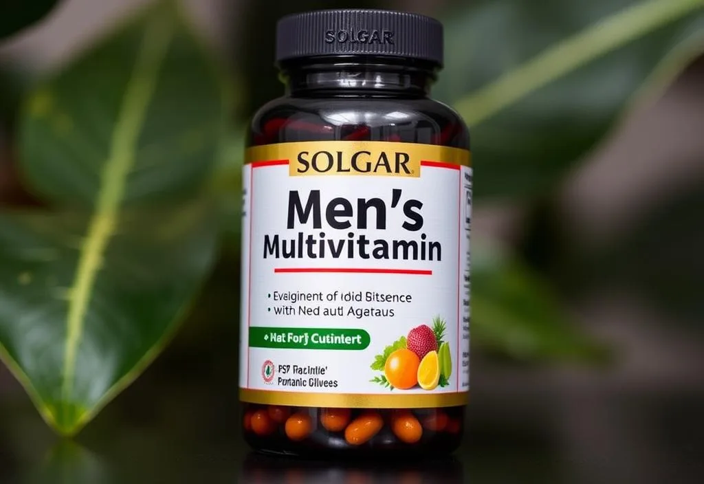 A bottle of Solgar Men's Multivitamin