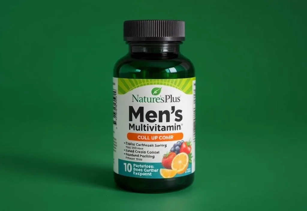 A bottle of Nature's Plus Men's Multivitamin