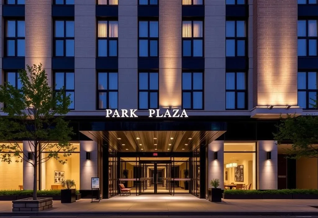 The Park Plaza Westminster Bridge exterior with a modern façade