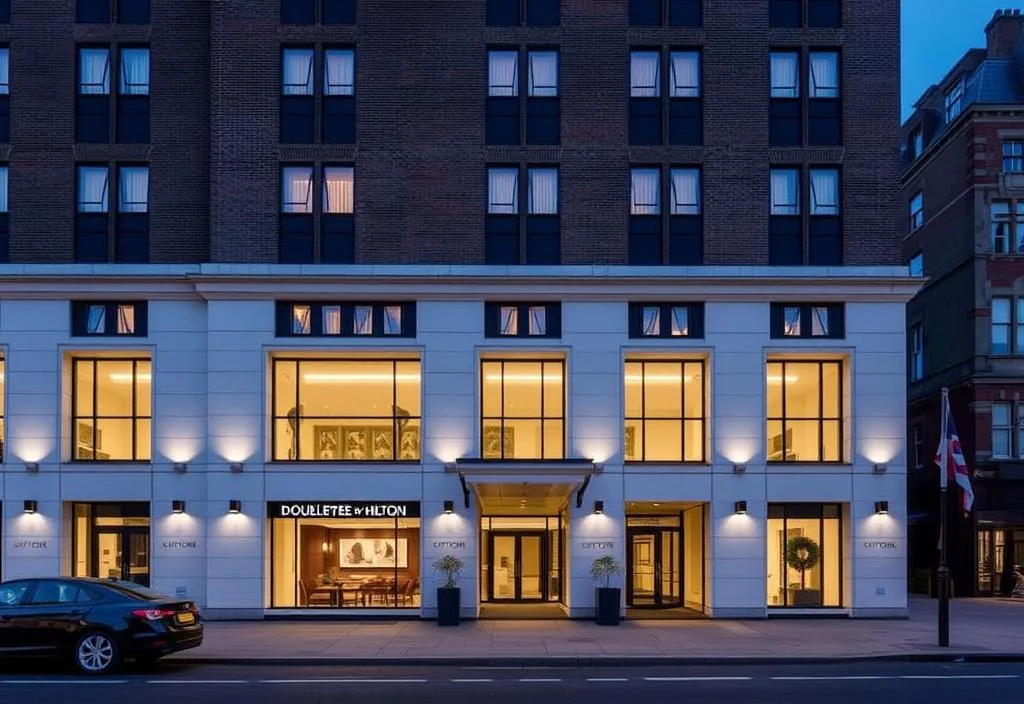 The DoubleTree by Hilton London - Victoria exterior with a modern façade