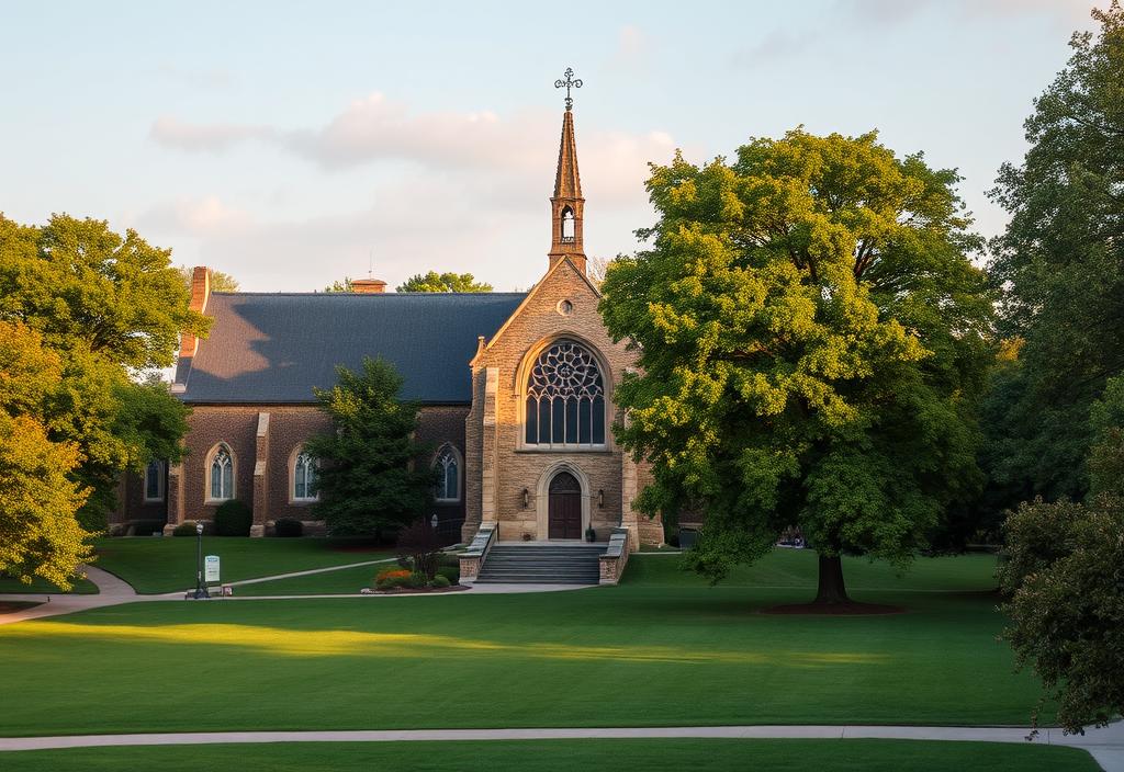 Duke University campus with the Duke Chapel