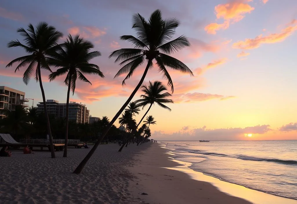 South Beach at sunset