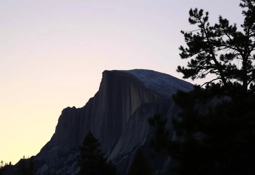 Half Dome at sunset