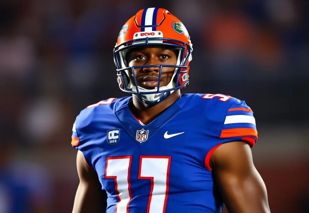 A photo of Anthony Richardson in his University of Florida football jersey