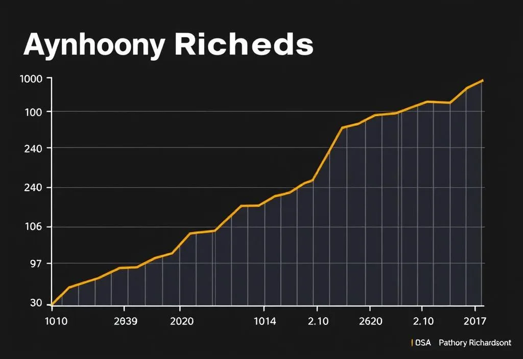 A graph showing Anthony Richardson's career statistics