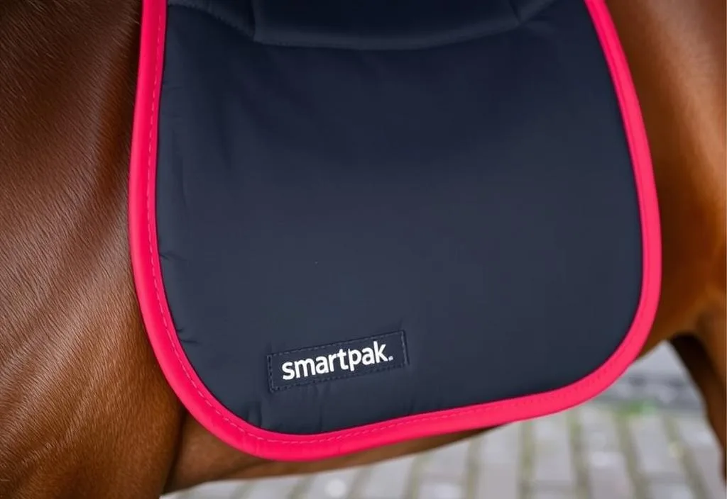 A close-up of the SmartPak Saddle Pad