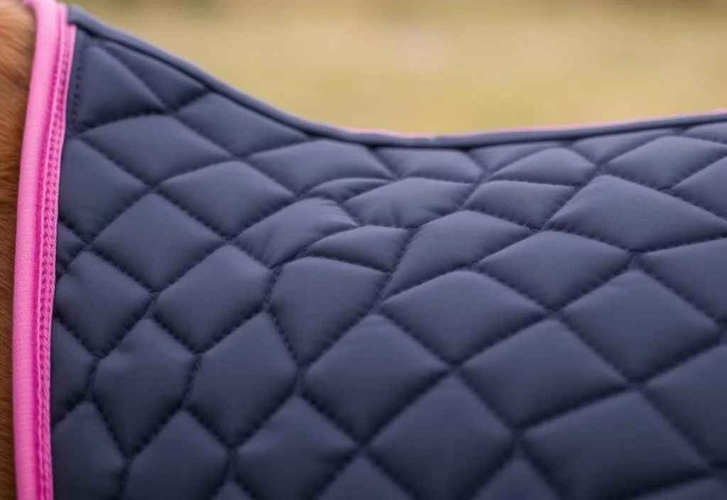 A close-up of the WeatherBeeta Saddle Pad