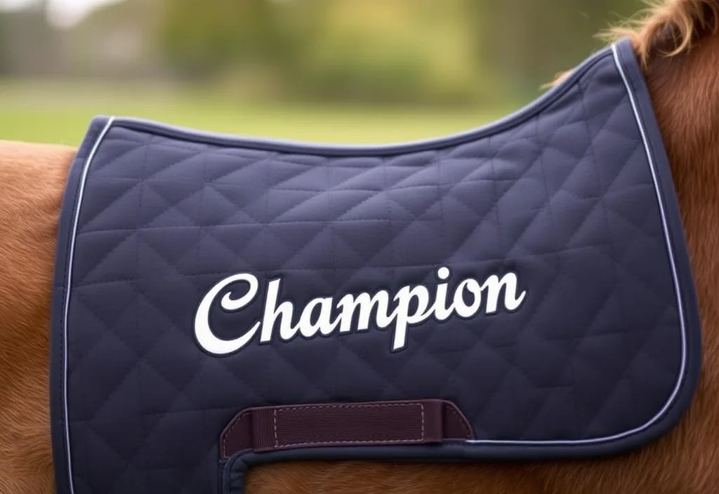 A close-up of the Champion Saddle Pad