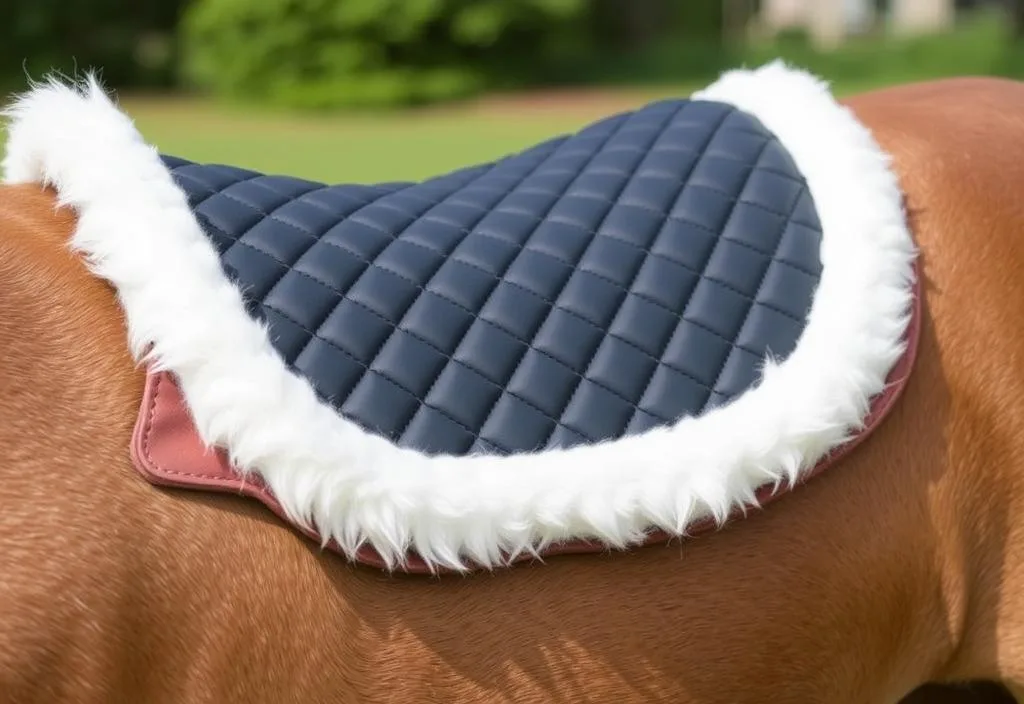 A close-up of the TuffRider Saddle Pad