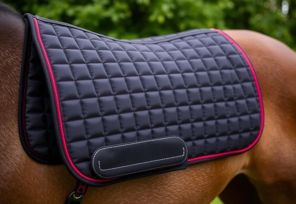 A close-up of the Rambo Pro Saddle Pad