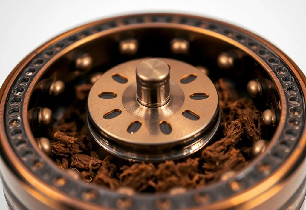 A close-up of the Phoenician Tobacco Grinder