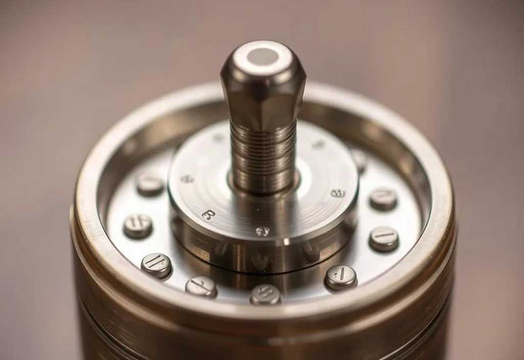 A close-up of the California Tobacco Grinder