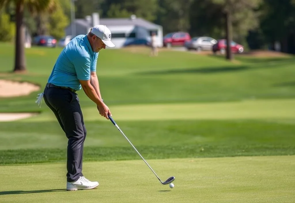 Scottie Scheffler in action on the golf course