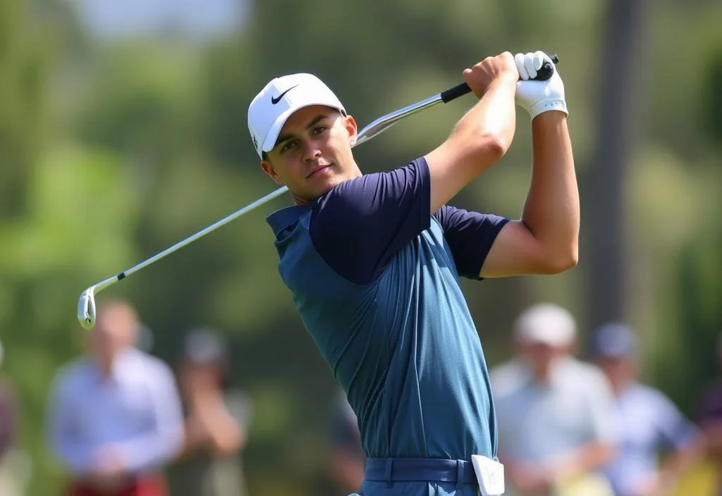 Justin Thomas in action on the golf course