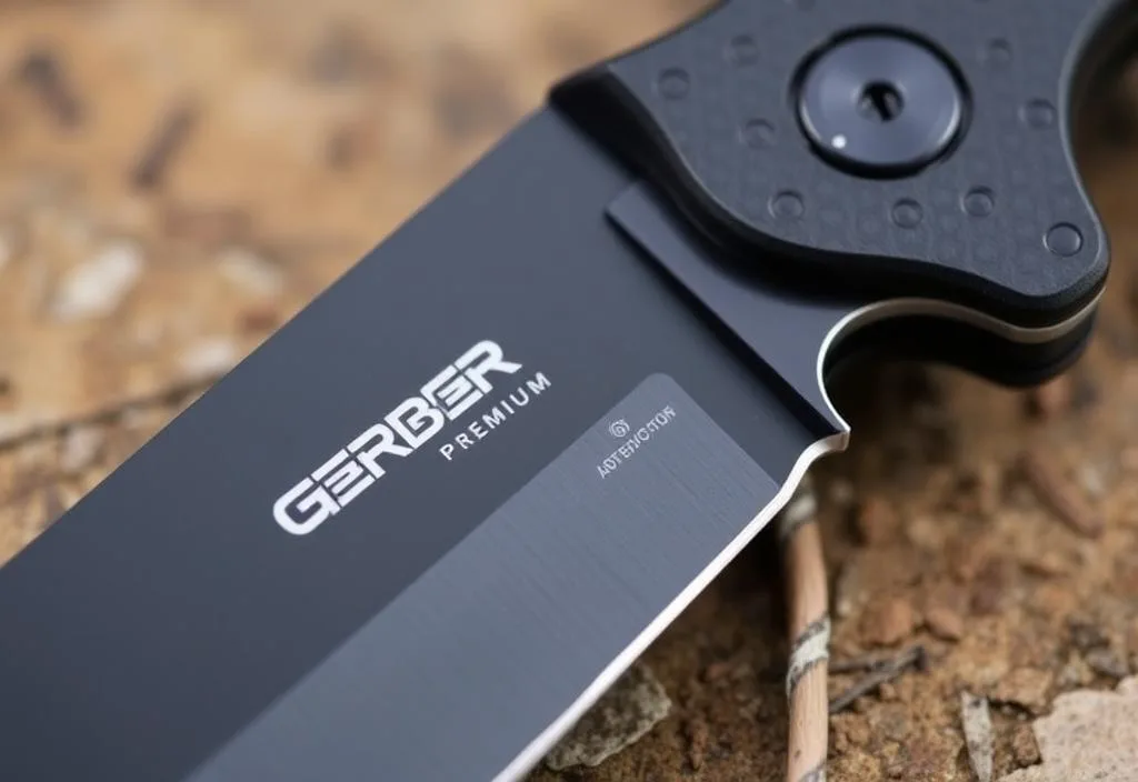 A close-up of the Gerber Gator Premium knife