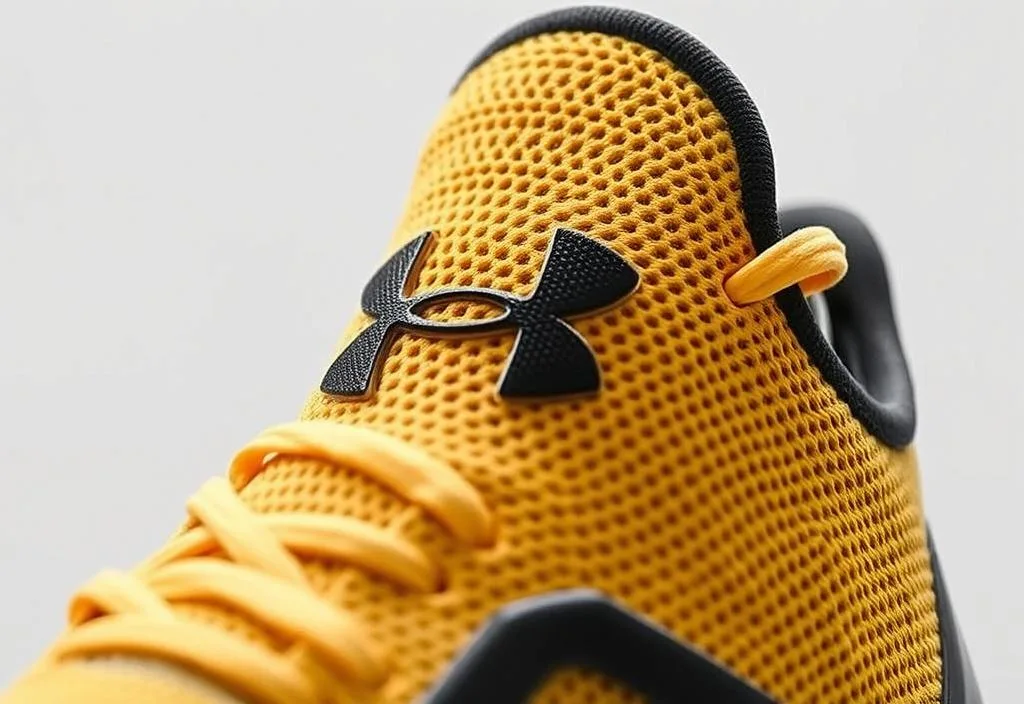 A close-up shot of the Under Armour Curry 9's Micro G unit