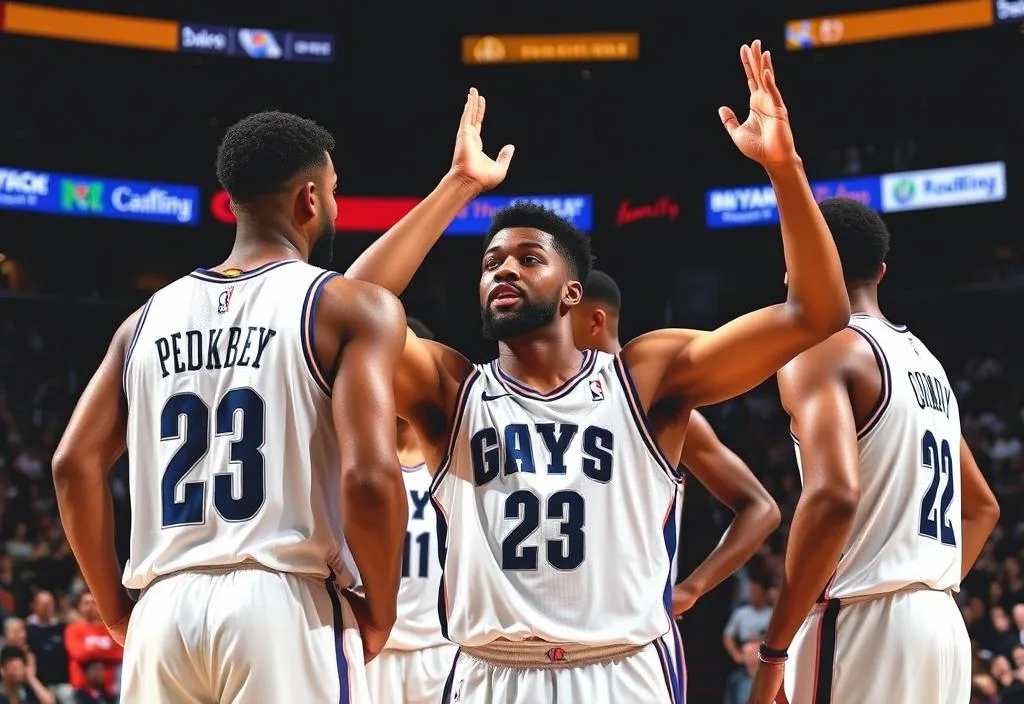 Rudy Gay motivating his teammates