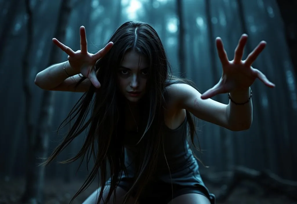 Samara (Daveigh Chase) in a iconic pose