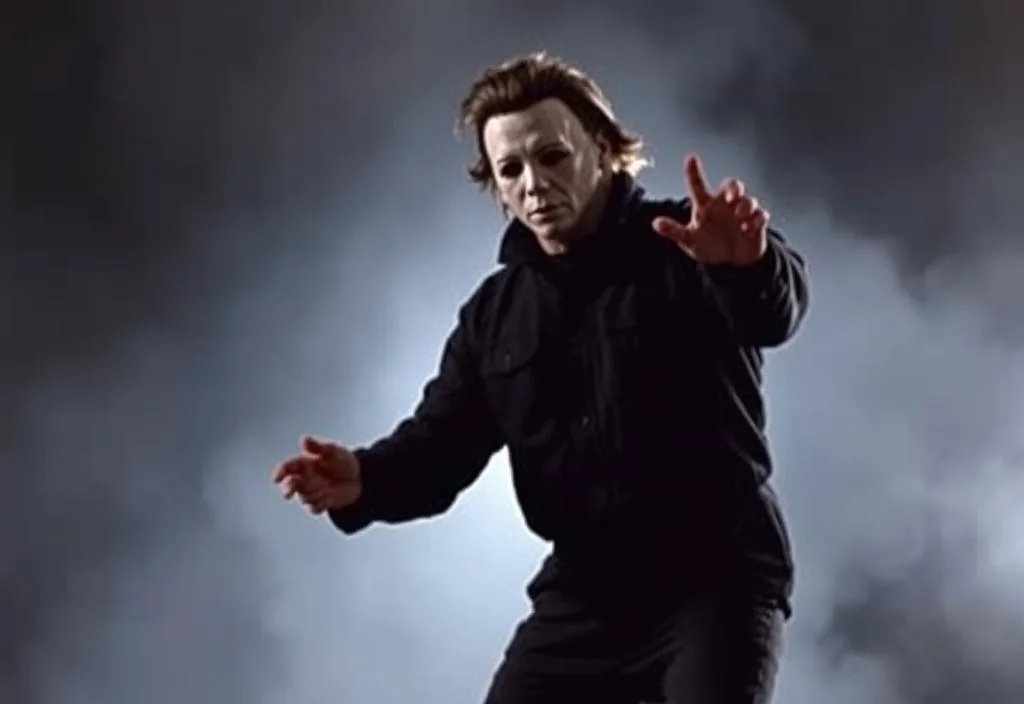 Michael Myers (Nick Castle) in a iconic pose