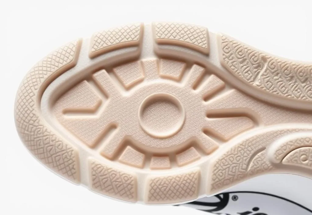 A close-up shot of the Reebok Question Mid's EVA midsole