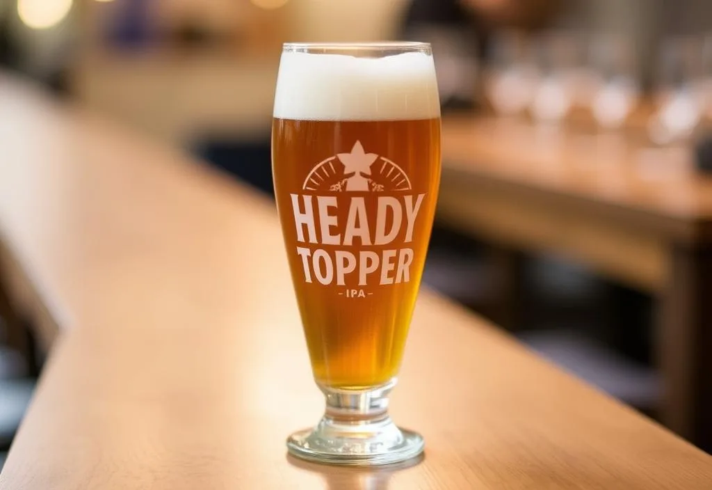 Heady Topper IPA in a glass