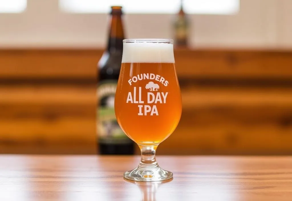 Founders All Day IPA in a glass