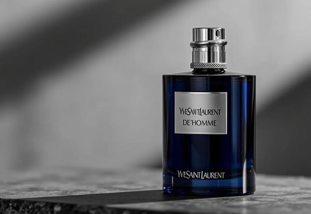 A bottle of Yves Saint Laurent La Nuit de l'Homme