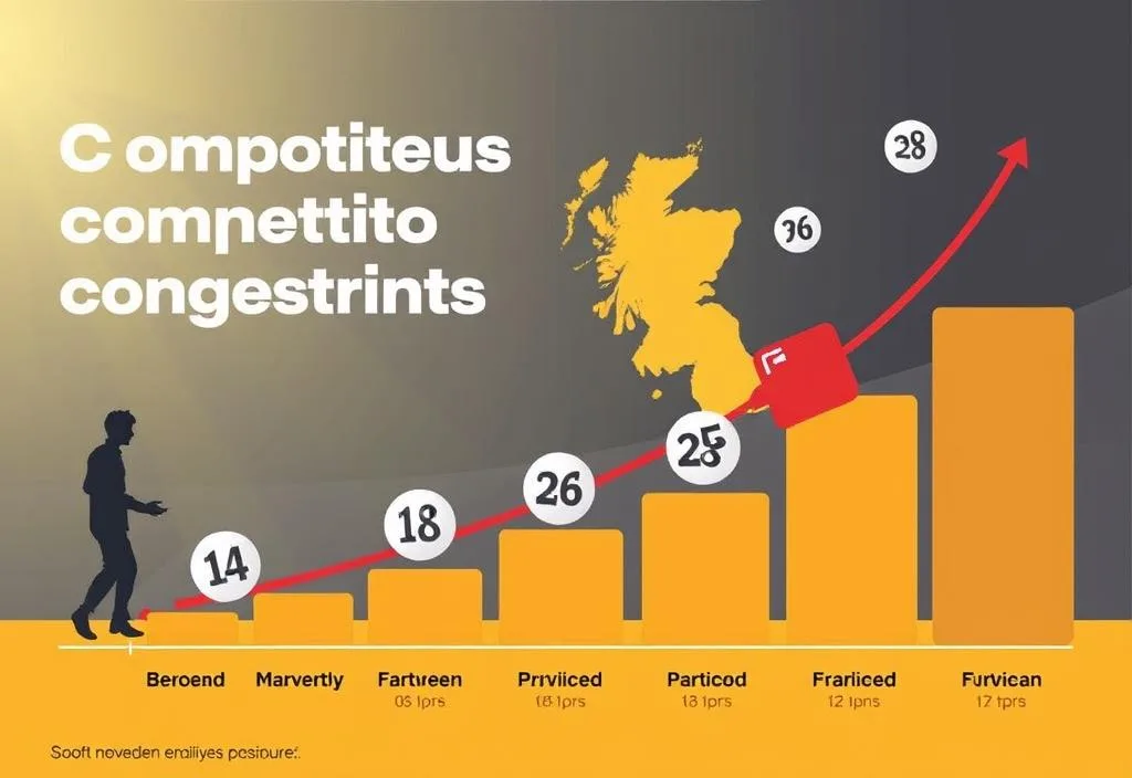 A graphic illustrating the growth of competition among lottery operators