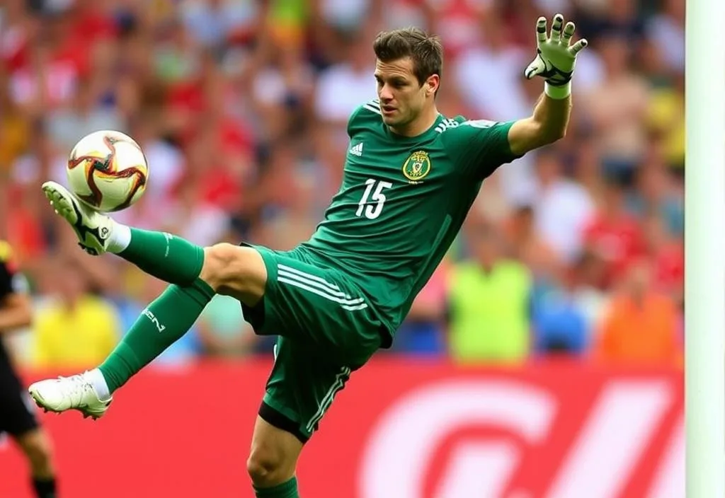 Manuel Neuer in action, 2014 World Cup