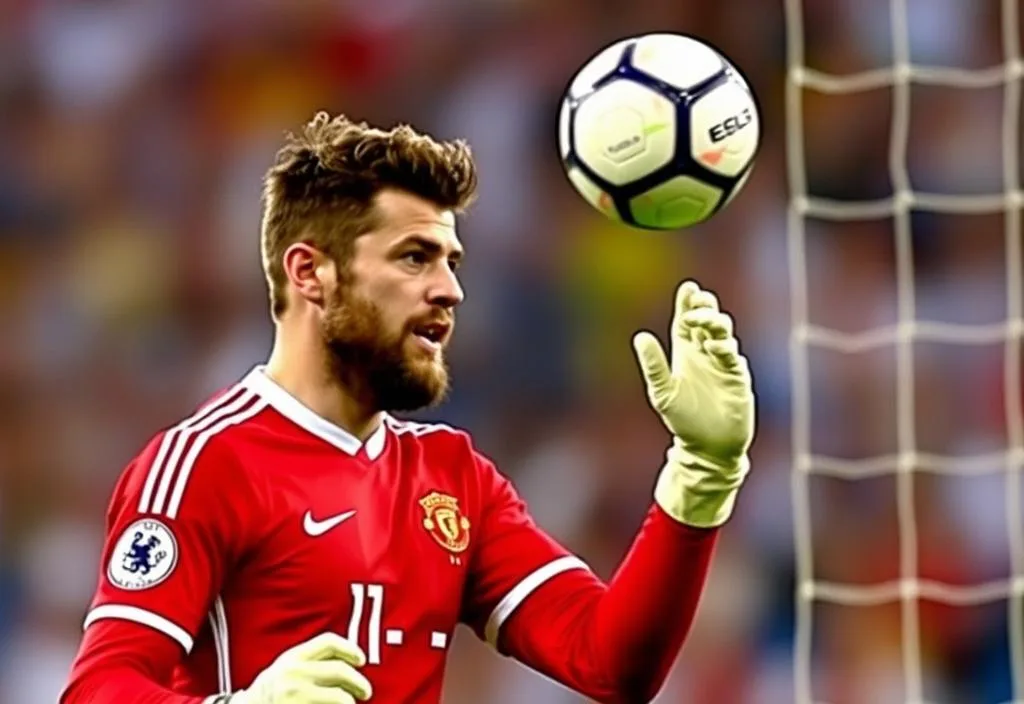 David de Gea in action, 2016 European Championship