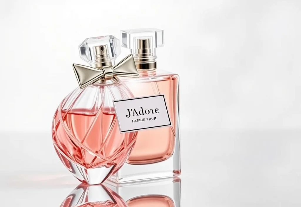 A luxury bottle of Dior J'Adore perfume