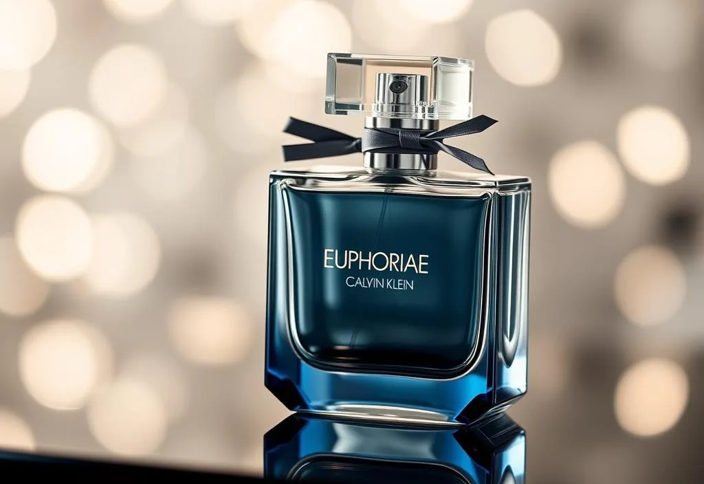 A luxury bottle of Calvin Klein Euphoria perfume