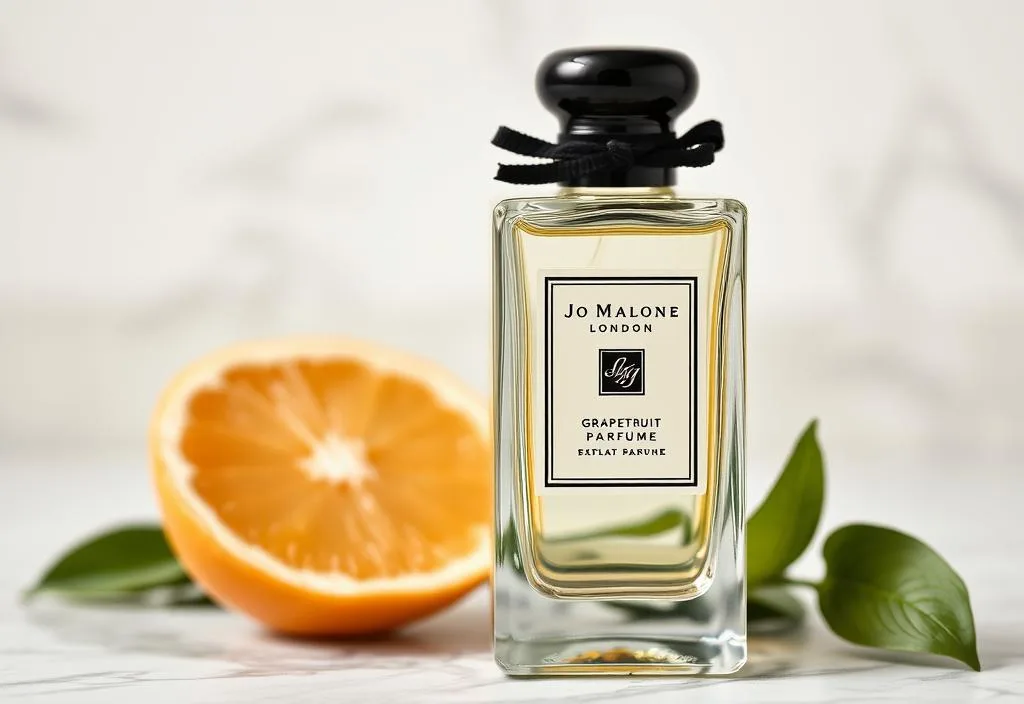 A luxury bottle of Jo Malone London Grapefruit perfume