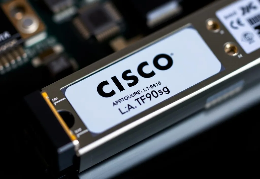 A close-up shot of the Cisco SFP-10G-SR module