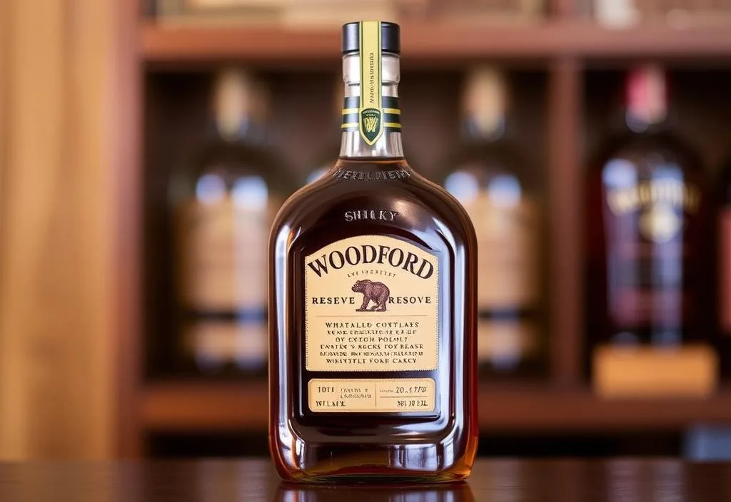 A bottle of Woodford Reserve whiskey